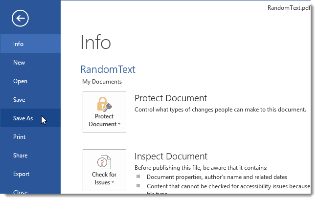 How to Convert Text from a PDF File into an Editable Word 2013 Document