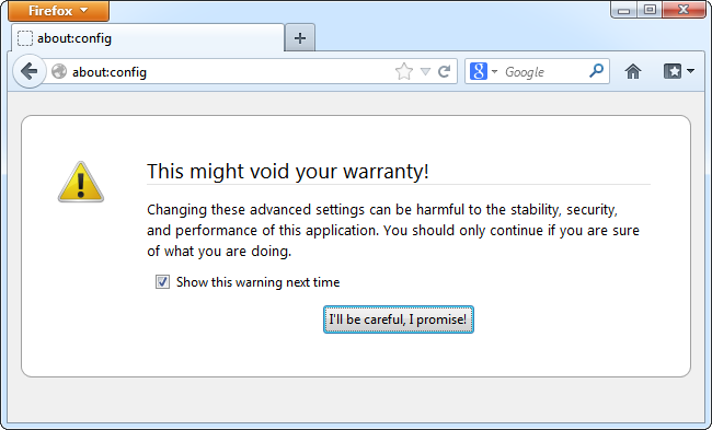 Firefox Edit Config How to Change Hidden Advanced Settings in Any Browser