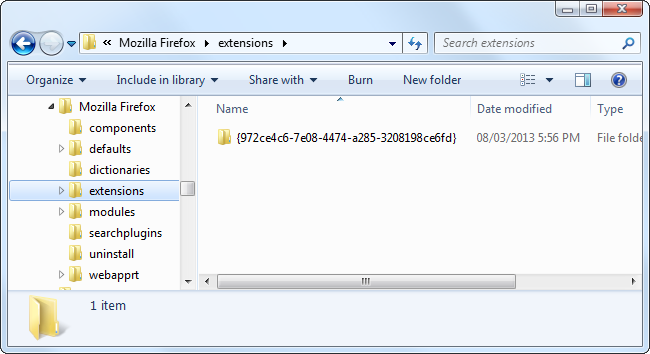 How to Manually Uninstall a Globally Installed Firefox Extension