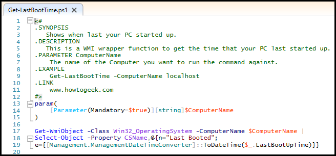 Typical Poweshell Script Syntax Geek School: Writing Your First Full PowerShell Script