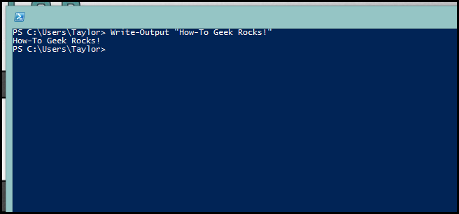 Powershell Output Priority Geek School: Learning PowerShell Variables, Input and Output