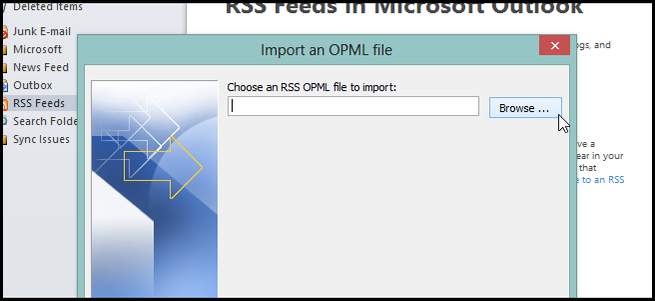 Gmail Rss Output How to Import Your Google Reader RSS Feeds into Outlook