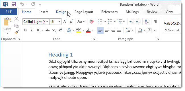 How to Add a Watermark to a Document in Word 2013