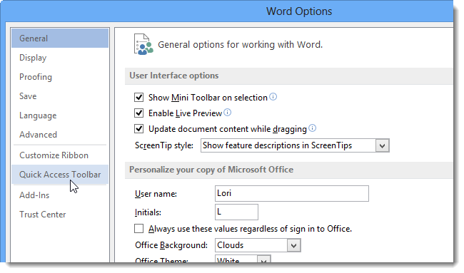 How to Display the Location of a File on the Quick Access Toolbar in ...