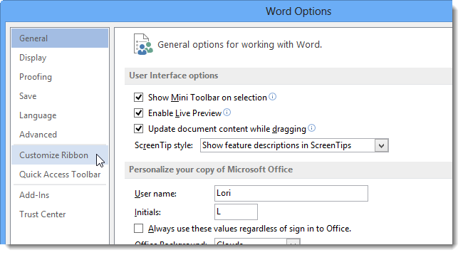How to Add a Keyboard Shortcut to a Command in Word 2013