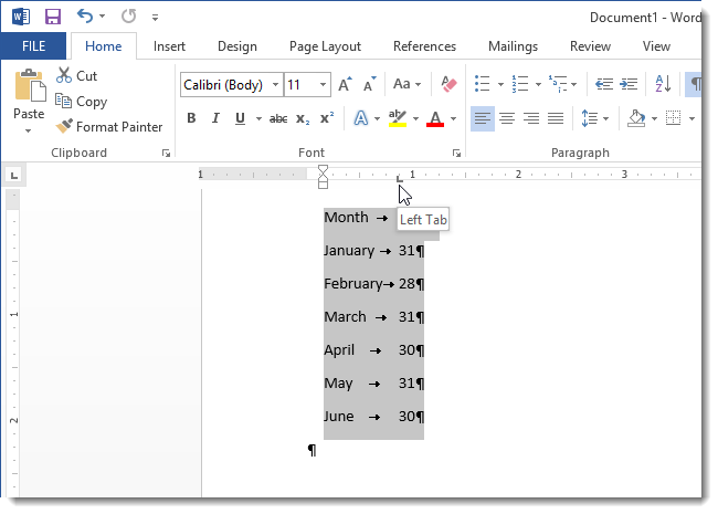 How to Convert Text to a Table and a Table to Text in Word 2013