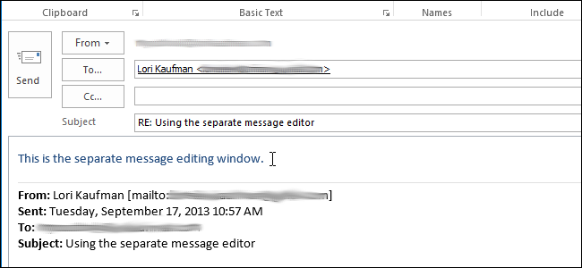 How to Enable and Disable the Separate Message Editing Window for ...