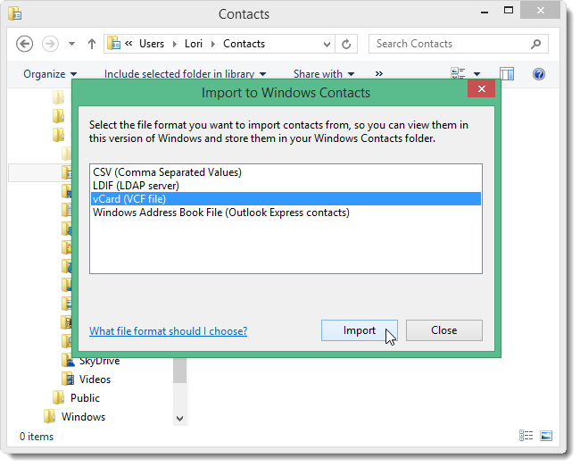 How to Import Contacts Into and Export Contacts From the Windows ...