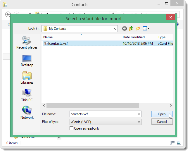 How to Import Contacts Into and Export Contacts From the Windows ...