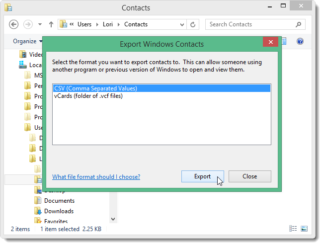 How to Import Contacts Into and Export Contacts From the Windows ...