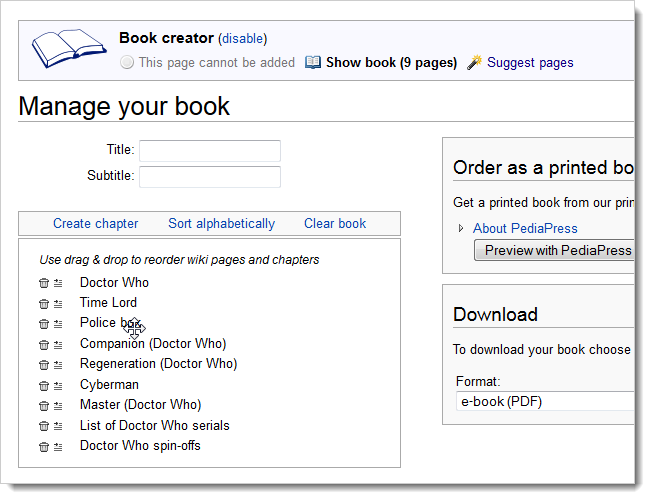 How to Create eBooks from Wikipedia Articles