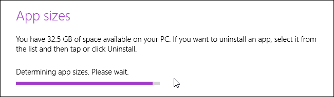 How to Check Disk Usage for Apps in Window 8.1