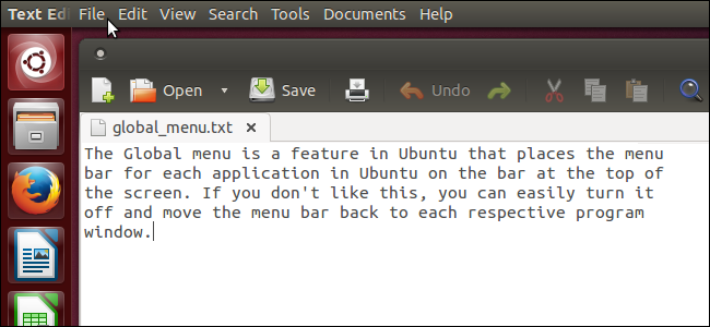 How to Disable the Global Menu in Ubuntu 13.10