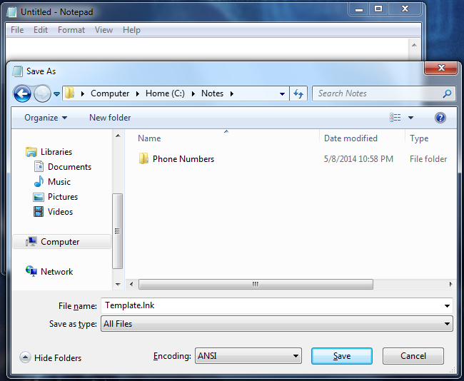 Task Note Folder Name How to Put Short Notes in the Windows Taskbar