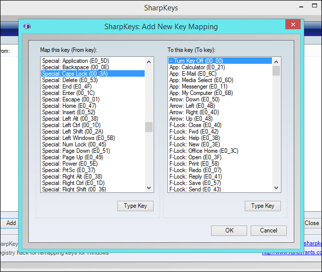 sharpkeys disable caps lock tutorial