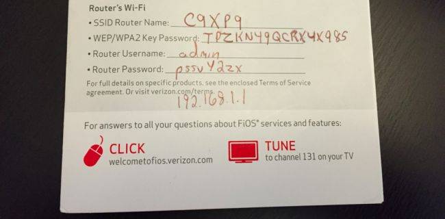 Fios Router Label Password Location How to Change the Wi-Fi Network Password on Your Verizon FIOS Router