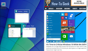 Snap Assist on Windows 10.