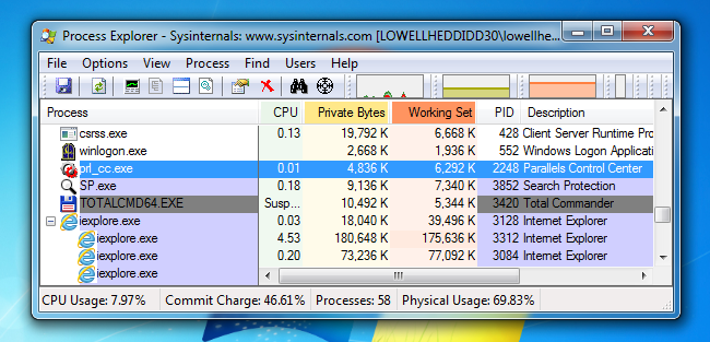 Proces App Window How to Pause or Resume a Windows Application using Process Explorer