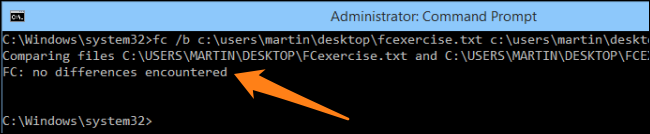 Fc File Size Example How to Use FC (File Compare) from the Windows Command Prompt