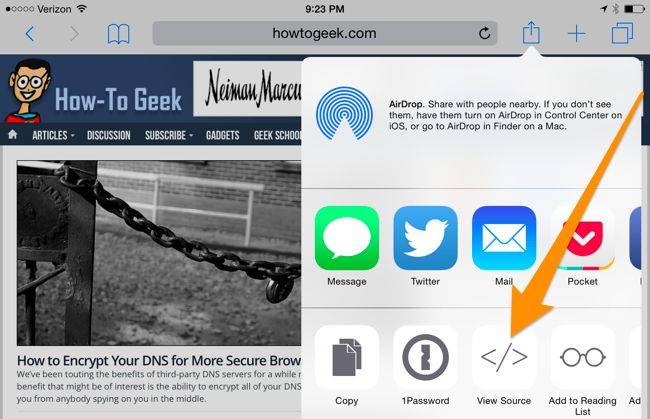 How to View Web Page Source Code on Your iPhone or iPad