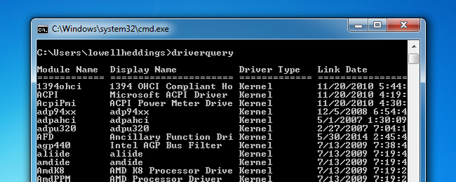 How to See a List of All Installed Windows Drivers