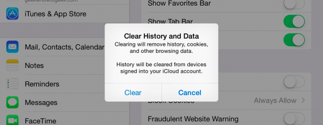 How to Clear History, Cache, and Cookies in Safari on iPhone or iPad