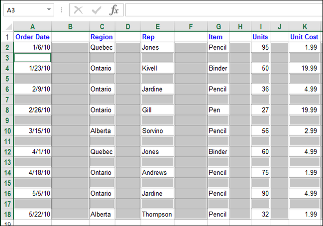 How to Quickly and Easily Delete Blank Rows and Columns in Excel