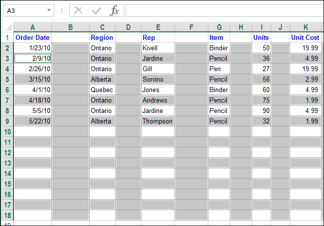 How to Quickly and Easily Delete Blank Rows and Columns in Excel