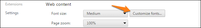 How to Change the Default Fonts in Your Web Browser