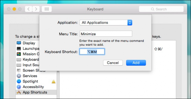 How to Customize Your OS X Keyboard and Add Shortcuts