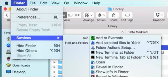How to Open Terminal in the Current OS X Finder Location