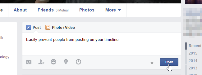 How to Block People From Posting on Your Facebook Timeline Without ...