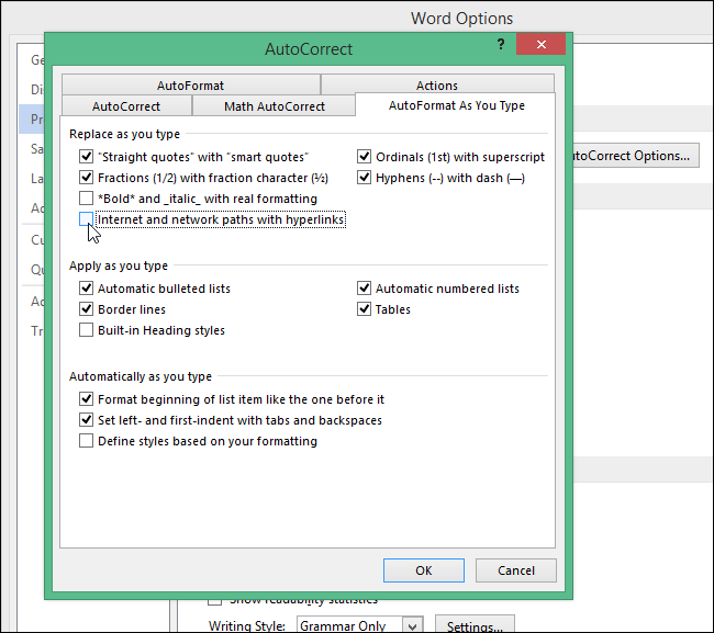 How to Disable Hyperlinks in Microsoft Word