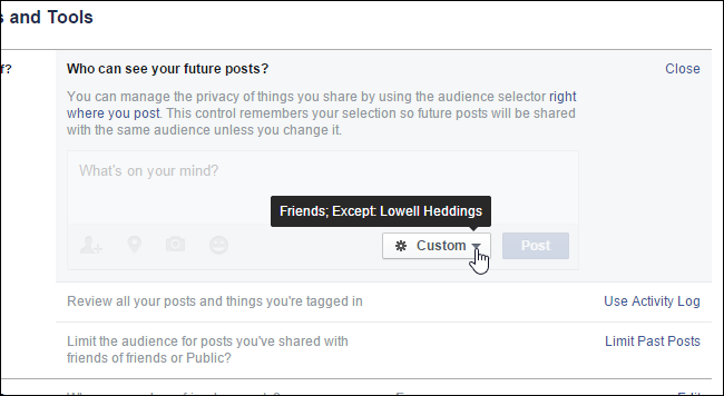 How to Show or Hide Facebook Posts for Certain People
