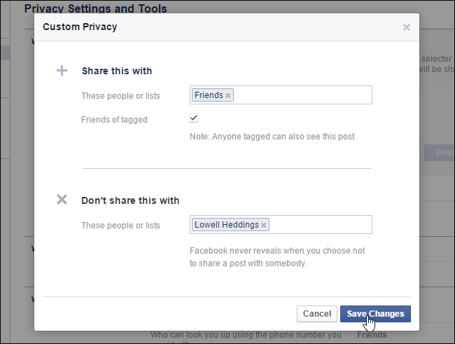 How to Show or Hide Facebook Posts for Certain People