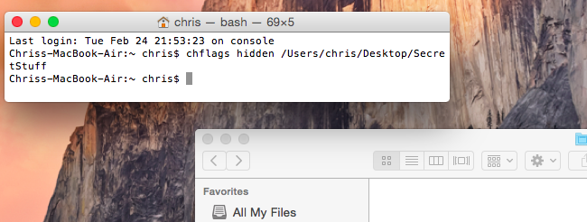 How to Hide Files and View Hidden Files on Mac OS X