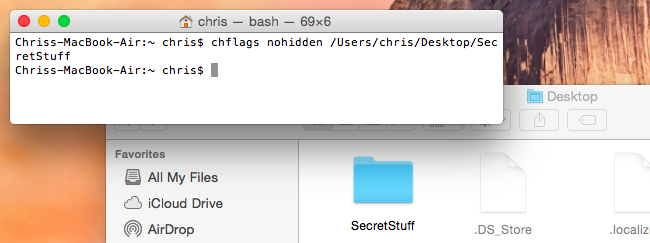 How to Hide Files and View Hidden Files on Mac OS X