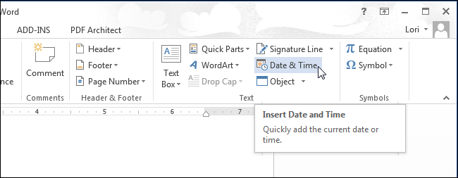 How to Easily Insert the Formatted Date and Time in Microsoft Word