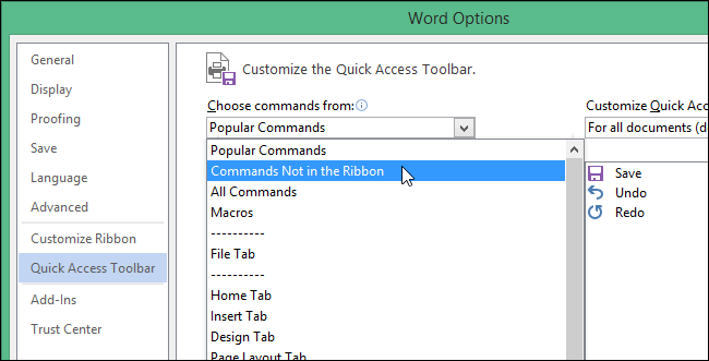 How to Customize the Quick Access Toolbar in Office 2013