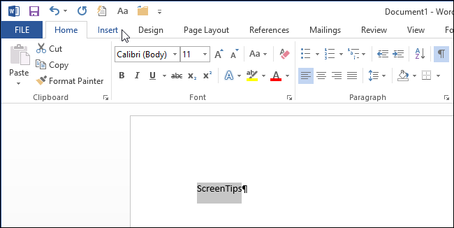 How to Create Custom ScreenTips in Word 2013