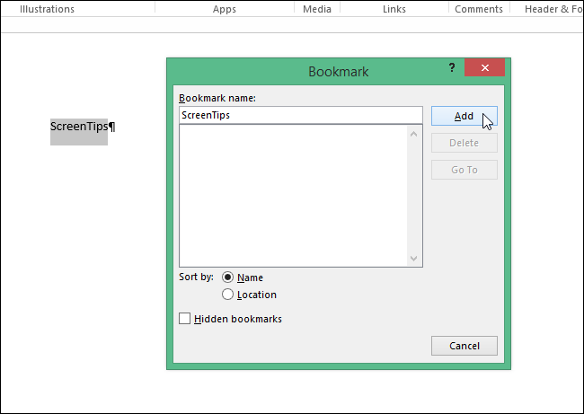 How to Create Custom ScreenTips in Word 2013