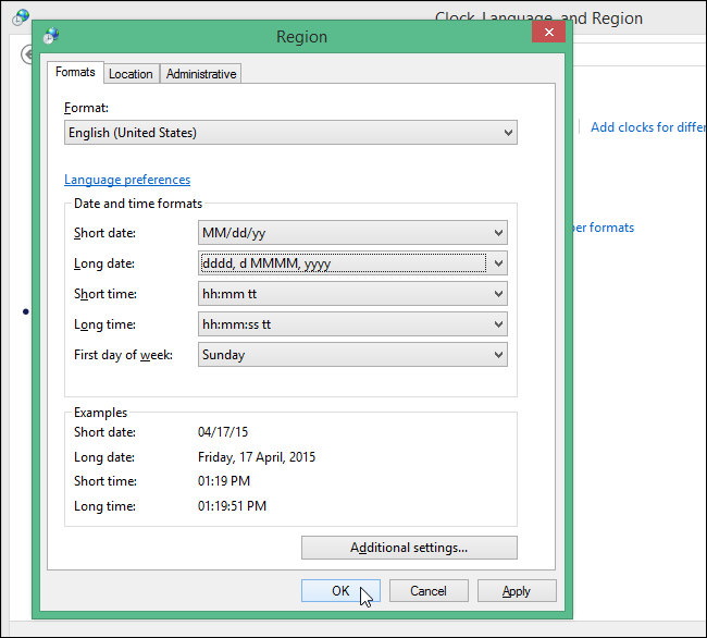 Default Time Format How to Set the Default Short and Long Date and Time Formats Used in Word