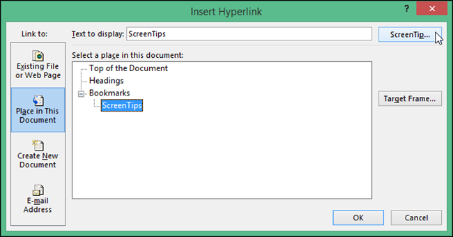 How to Create Custom ScreenTips in Word 2013