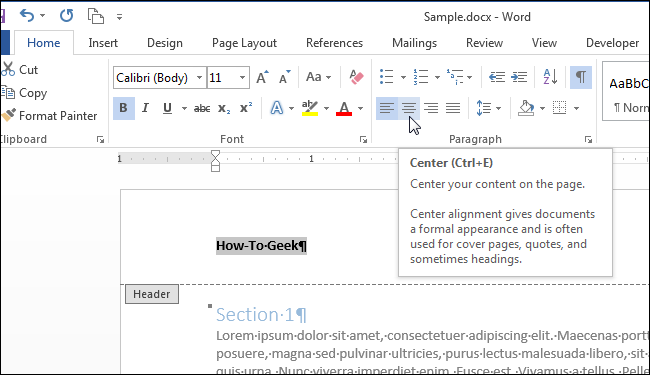 How to Add a Header or Footer to a Word Document