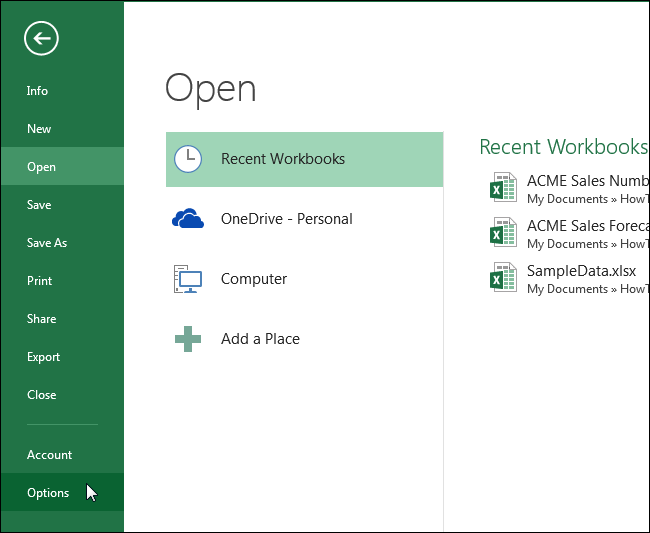 How to Enable Typing Slashes in Cells in Excel