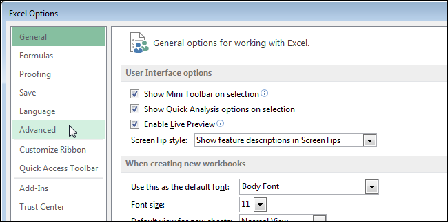 How to Enable Typing Slashes in Cells in Excel