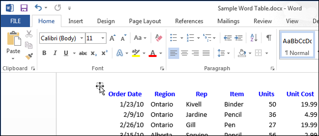 How to Show and Hide Cell Gridlines on All Tables in Word