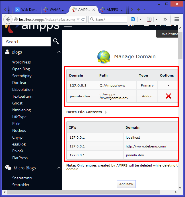How to Use AMPPS to Install Joomla Locally on Your PC