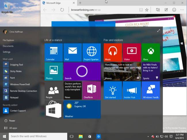 Here's What's Different About Windows 10 for Windows 8 Users