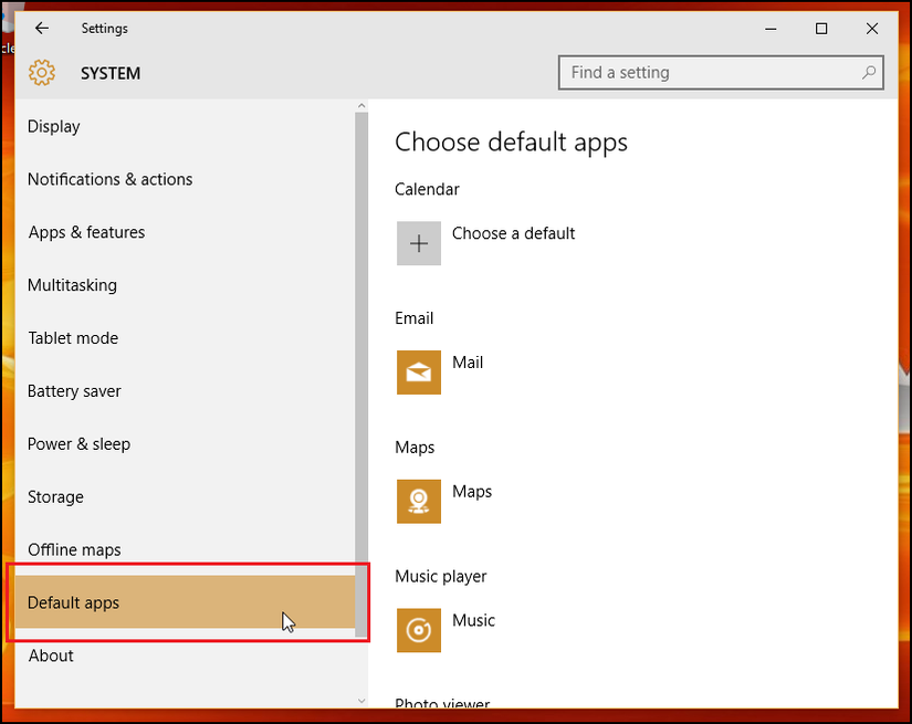 How to Set Your Default Apps in Windows 10